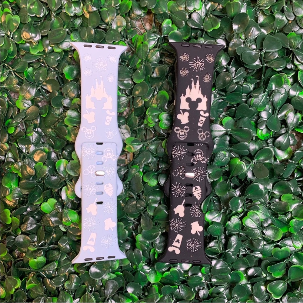 Disney Parks Themed  Silicone Watch Bands for Apple Smart Watch 42/44/45/49mm